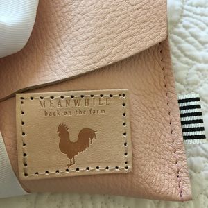 Blush Leather Envelope Clutch & Crossbody